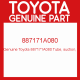 Genuine Toyota 887171A080 Tube, suction,