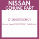 Genuine Nissan D106057GXM01 Pad kit-disc fr