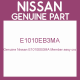 Genuine Nissan E1010EB3MA Member assy cro