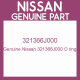 Genuine Nissan 321366J000 O ring